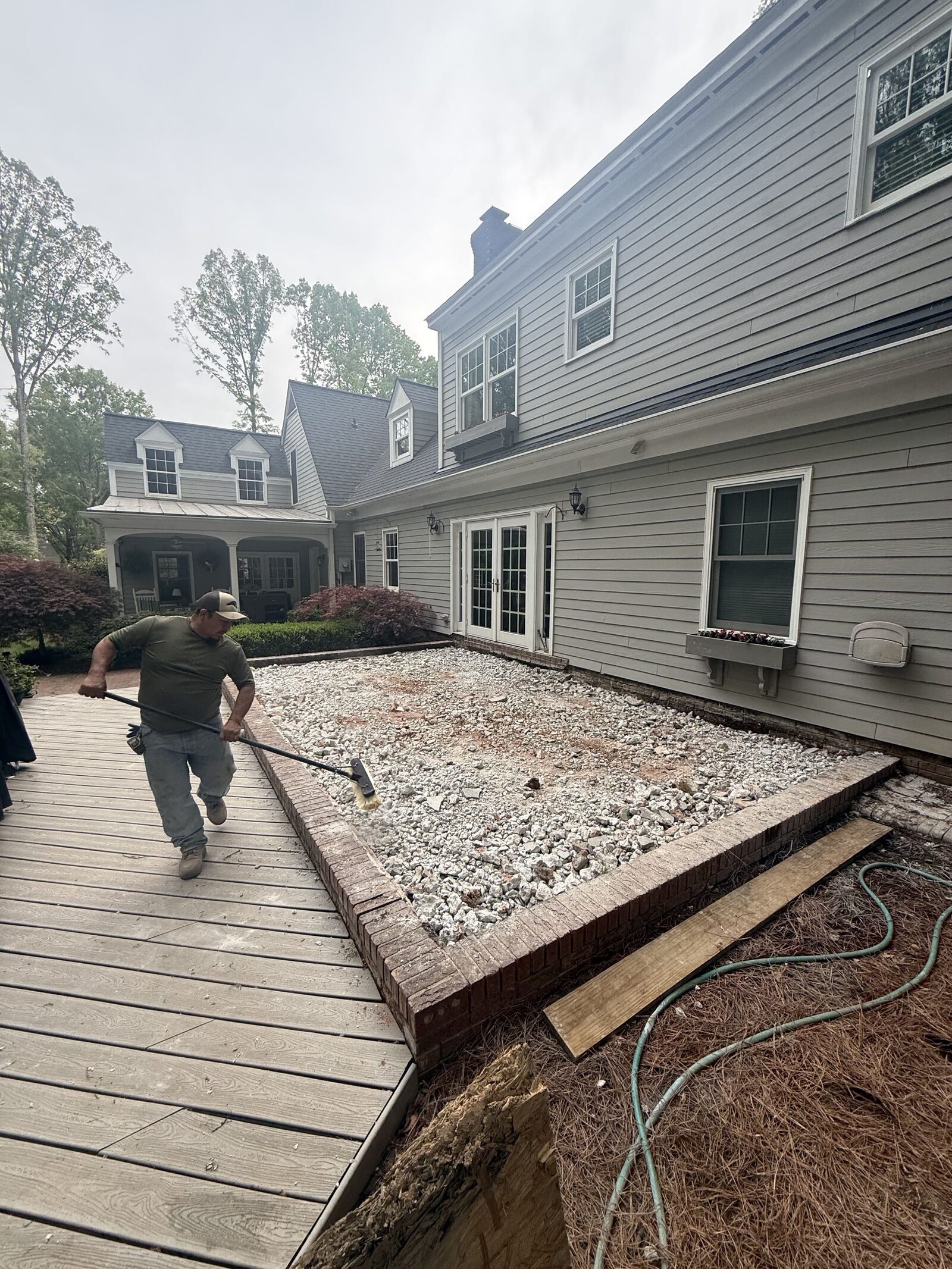Backyard Patio — before