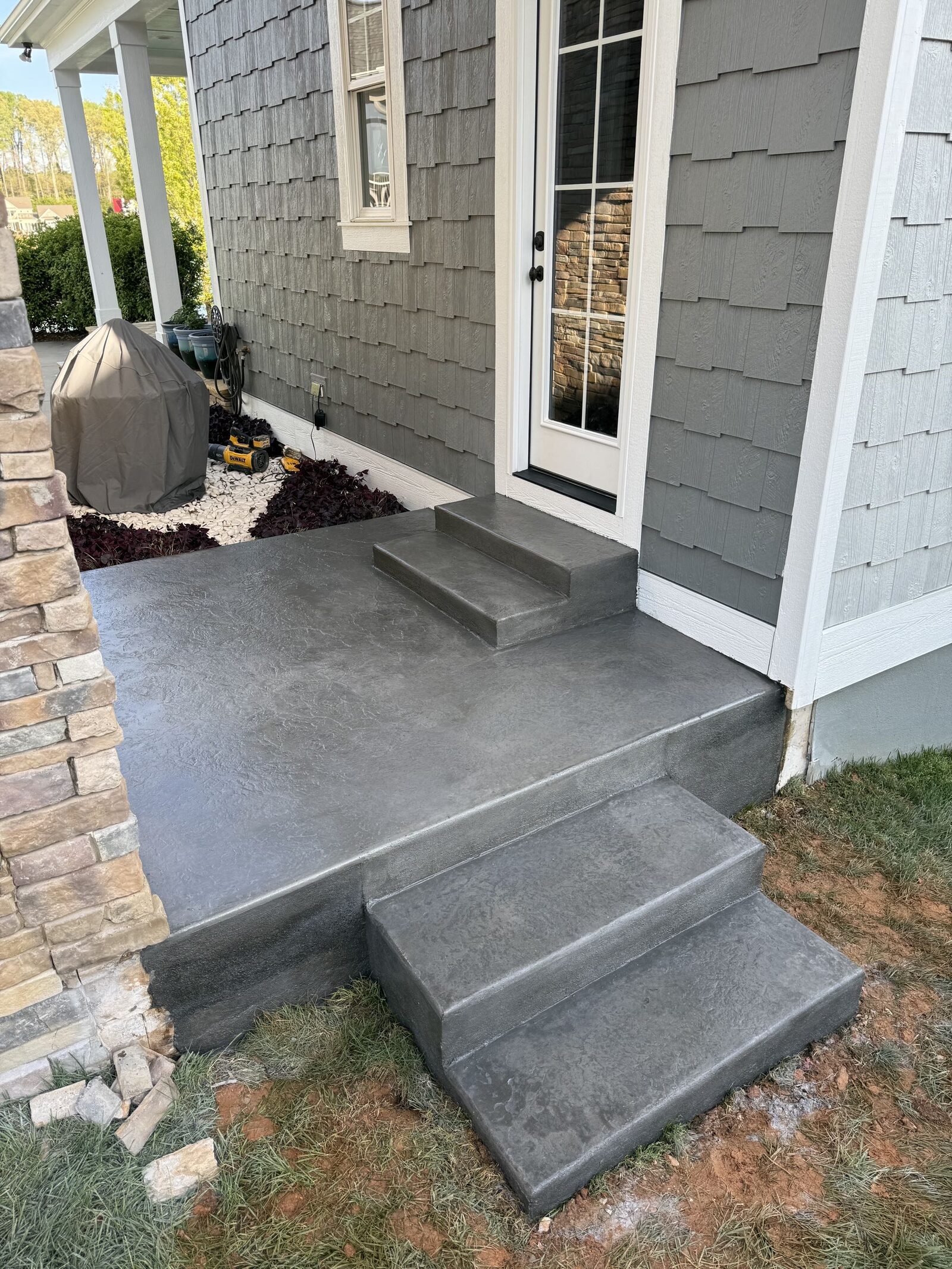 Front Porch & Steps — after