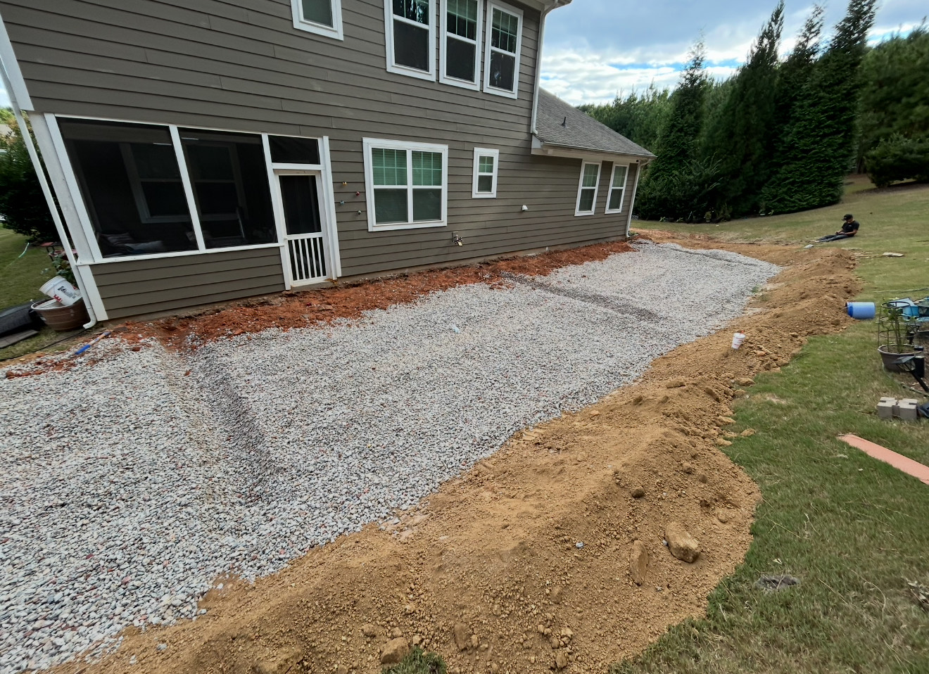 Property Protection Before Anything Rolls — step 04 of a Local Concrete Co project in Charlotte, NC