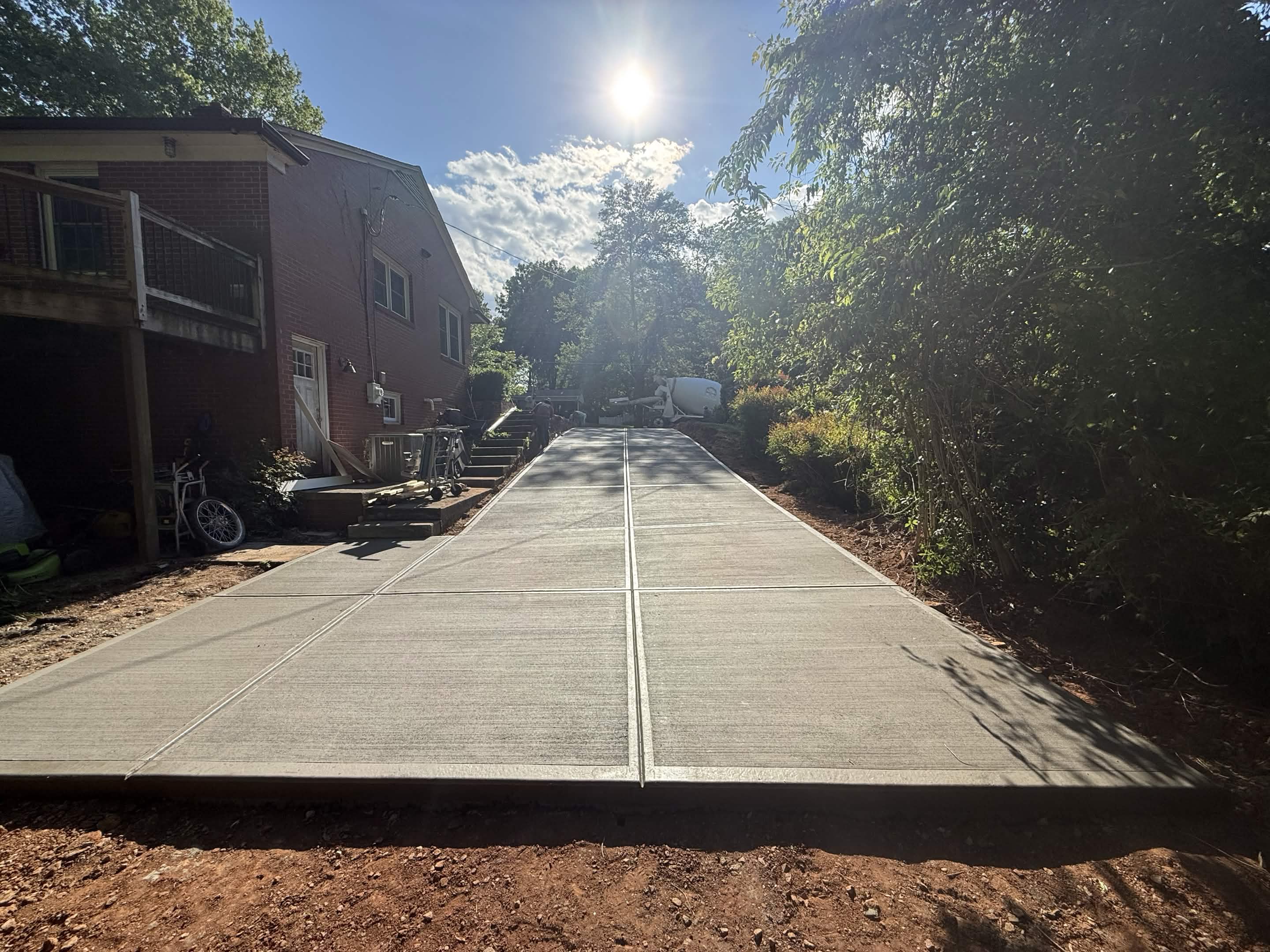 Broom, Stamp, or Exposed Stone — step 14 of a Local Concrete Co project in Charlotte, NC