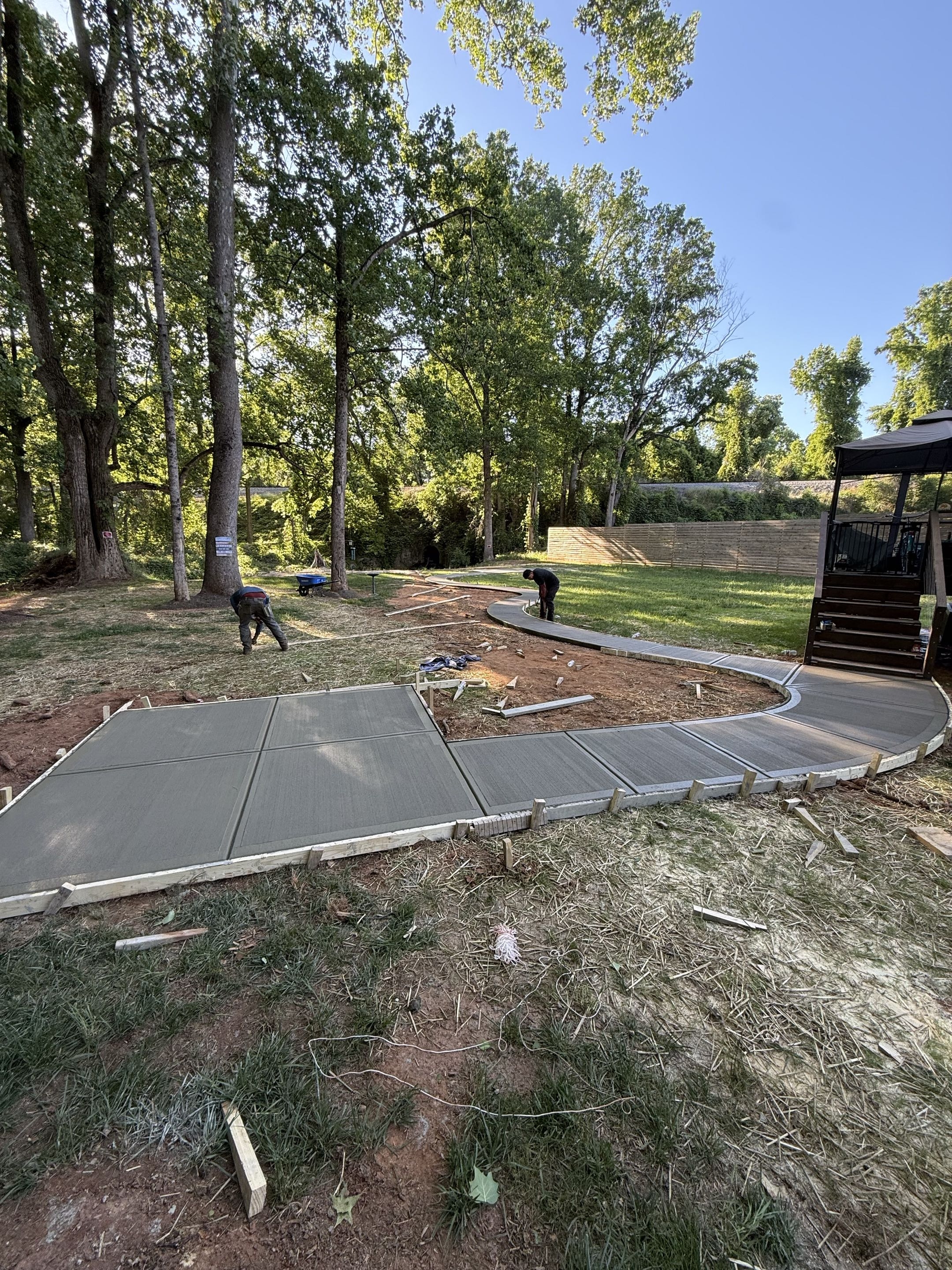 Forms Off, Edges Dressed — step 15 of a Local Concrete Co project in Charlotte, NC